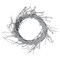 Northlight Snow Flocked and Iridescent Glitter Twig Artificial Christmas Wreath - 24-Inch, Unlit